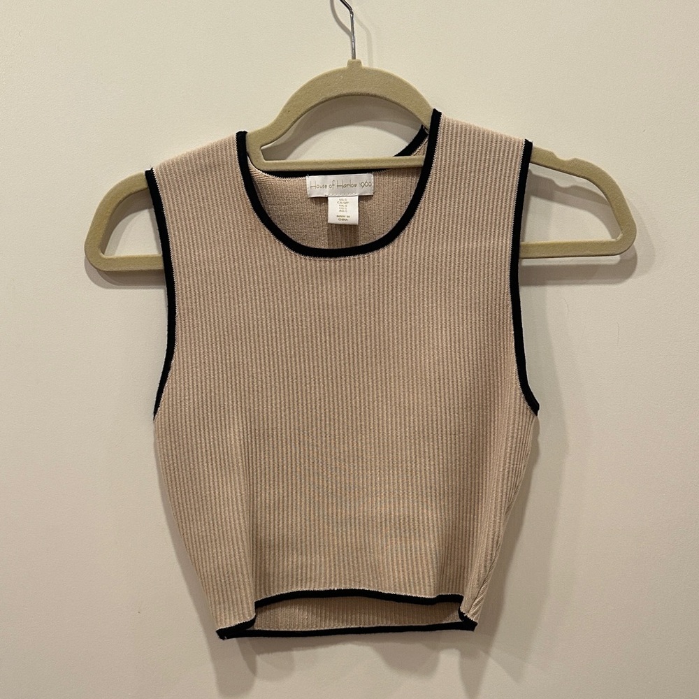 House of Harlow Cream Top
